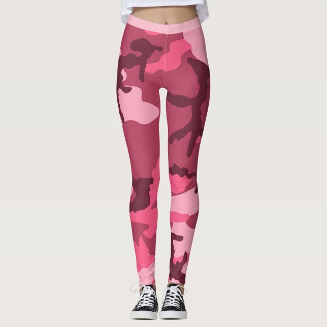 Legging Camo Urbano Rosa (Frente)