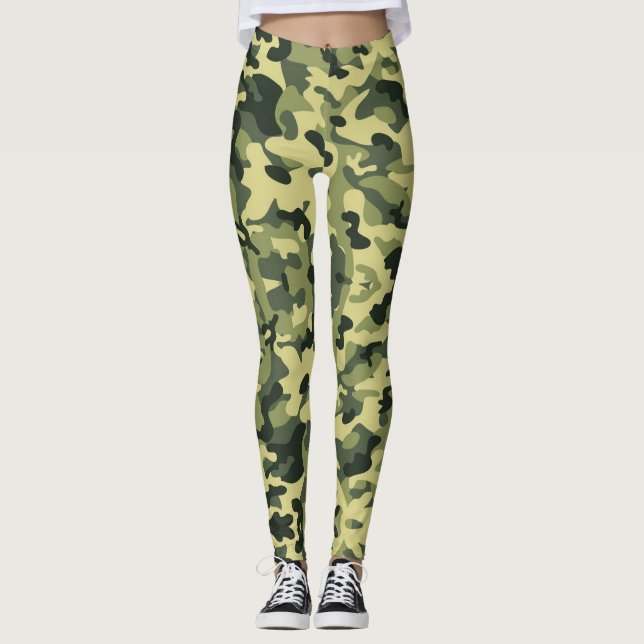 Legging Camouflage Army - Power yoga Ir (Frente)