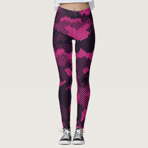 Legging Camouflage hexagonal, fundo de textura militar