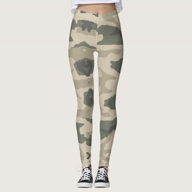 Legging Camouflage Jah Army Jungle - Power yoga Ir (Frente)
