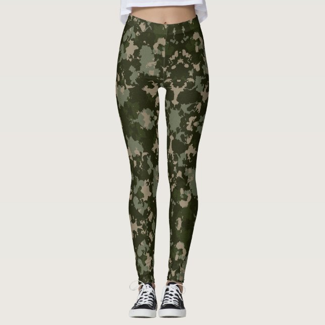 Legging Camouflage Jah Army - Power yoga Ir (Frente)