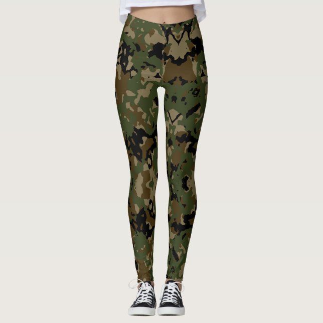 Legging Camouflage Jah Army - Power yoga Ir (Frente)