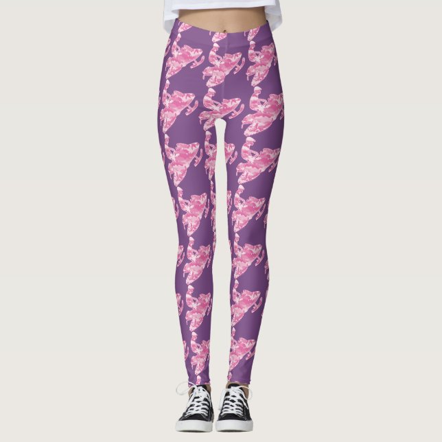 Legging Camouflage Pink Snowmobiler (Frente)
