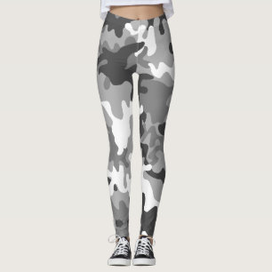 Legging Camouflage Snow Army - Power yoga Ir
