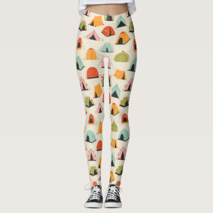 Legging Camping Christmas temed for Camper