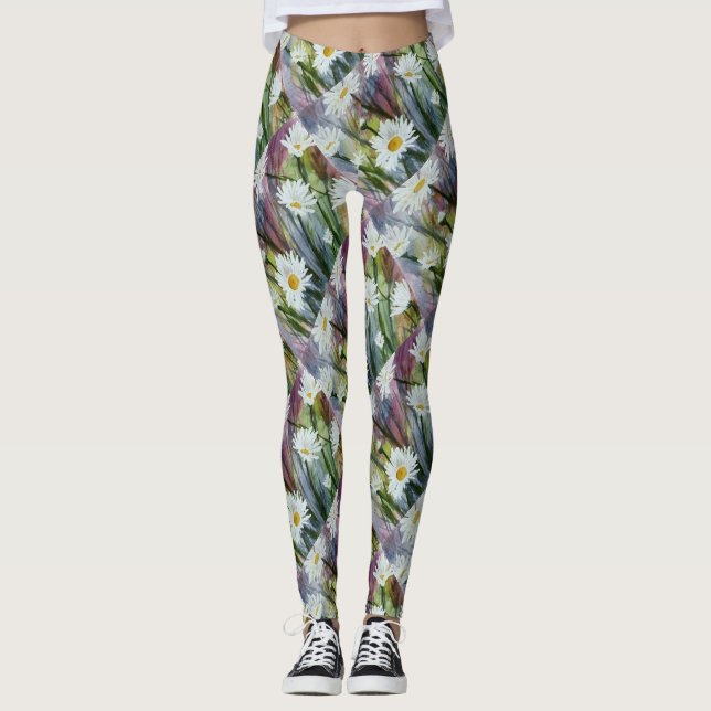 LEGGING CAMPO DE DAISES BRANCOS | LEGISLAÇÕES FLORÍVEIS (Frente)