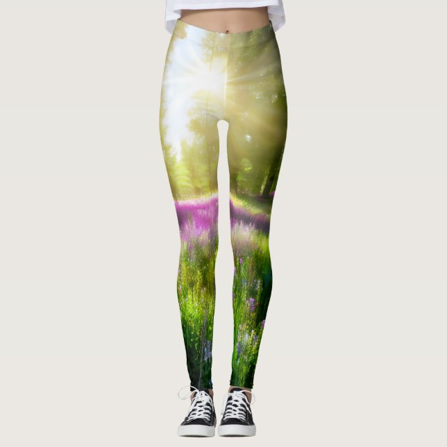 Legging Campo De Lavanda (Frente)
