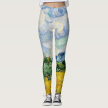 Campo de trigo Van Gogh com ciprestes. Impressioni