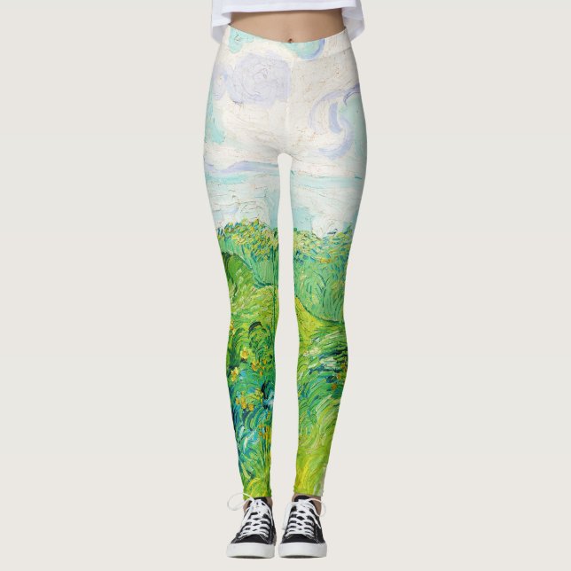 Legging Campos de Trigo Verde, Van Gogh (Frente)