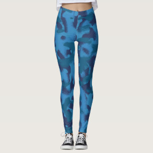 Legging camuflagem azul