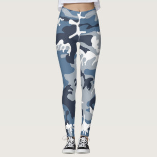 Legging Camuflagem Azul da Neve de inverno, Militar, Exérc