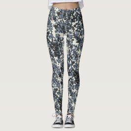 Legging Camuflagem Camo Polícia Cinza Black White