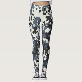 Legging Camuflagem Camo Polícia Cinza Black White