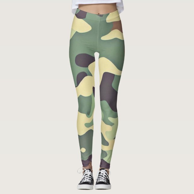 Legging Camuflagem Classic Woodland (Frente)