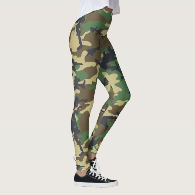 Legging Camuflagem das florestas Gift-do-mar (Direita)