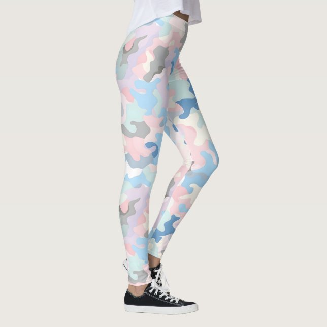 Legging Camuflagem de Pastel Leve (Direita)