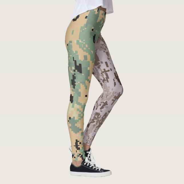 Legging Camuflagem Digital – Camuflagem Dupla (Direita)
