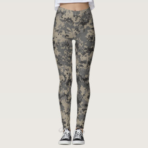 Legging Camuflagem digital impressão de pixel do exército