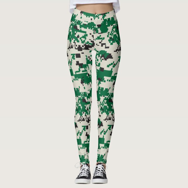 Legging Camuflagem digital verde (Frente)