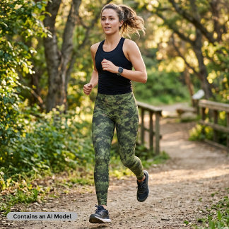 Legging Camuflagem Digital Verde