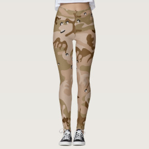 Legging Camuflagem Do Deserto Com Pebolhas, Militares, Exé