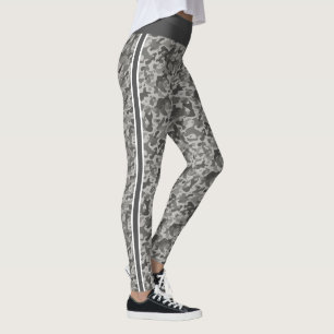 Legging Camuflagem militar Cinza branca e cinza