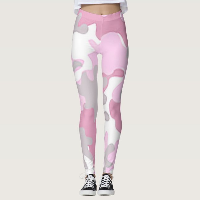 Legging Camuflagem Rosa (Frente)