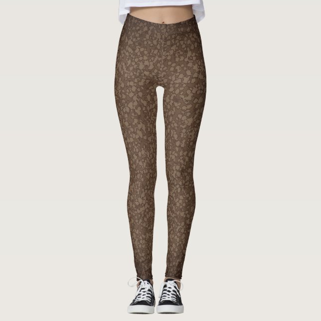 Legging Camuflagem Urbana Marrom e Bege Chic (Frente)