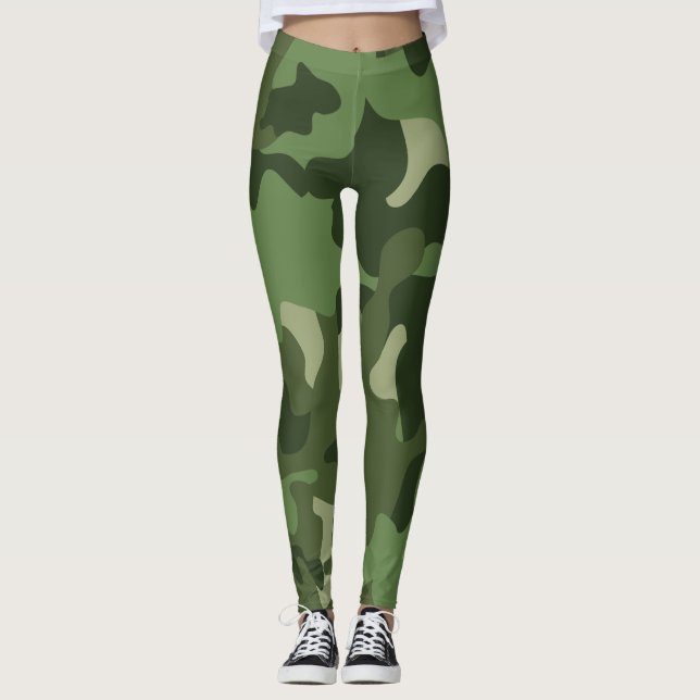 Legging Camuflagem Verde  (Frente)