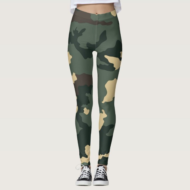 Legging Camuflagem Verde (Frente)