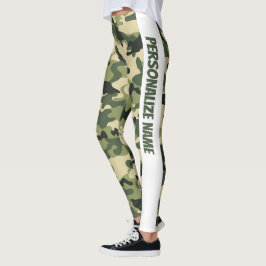 Legging Camuflagem Verde Bonita PERSONALIZAR