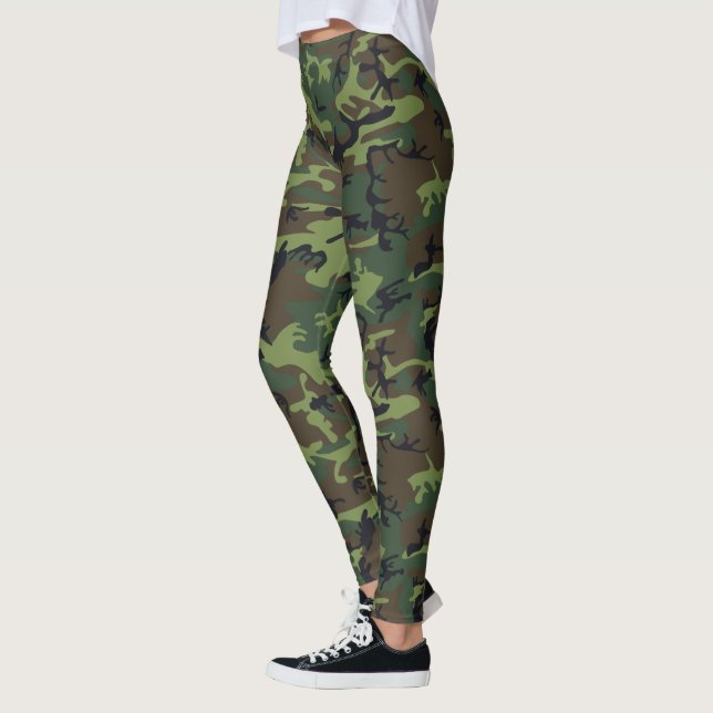 Legging Camuflagem Verde, Marrom e Preto (Esquerda)