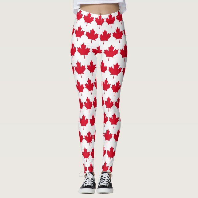 Legging Canadá Maple Leaf Patriotic Free Not For Sale (Fol (Frente)