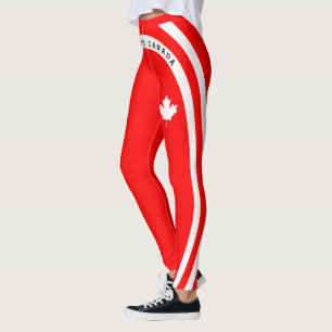 Legging CANADÁ PARA SEMPRE (mapa branco em vermelho)