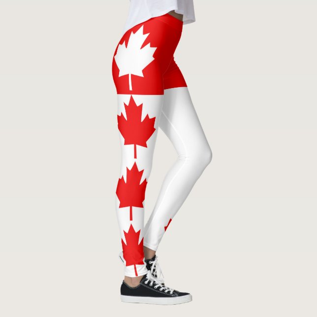 Legging Canadense Maple Leaf Decor on (Direita)