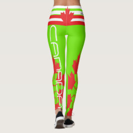 LEGGING CANADIANO FLOURESCENTE DE PAVILHÃO VERDE HÁ ACD