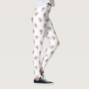 Legging Canas Doces de Natal e Ursos Polares