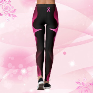 Legging Cancer de Fita de Fita de Fita com Relâmpago de A