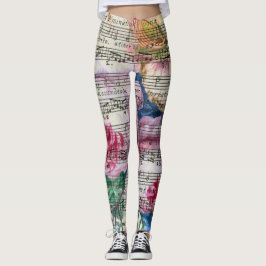 Legging Canções florais