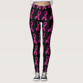 Legging Cancro da mama rasgado Badass/da fita…