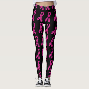Legging Cancro da mama rasgado Badass/da fita…