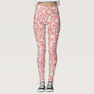 Legging Candy Cane rosa Natal