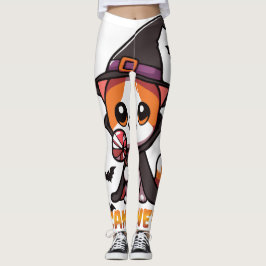 Legging candyween - bruxa-gato halloween