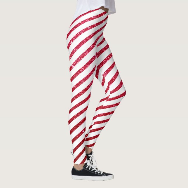 Legging Canele de Açúcar de Natal Brilho Faixa (Direita)