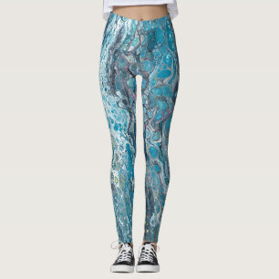 Legging Caneleiras abstratas da entrada de Backroll