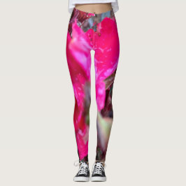 Legging Caneleiras abstratas da flor