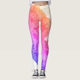 Legging Caneleiras abstratas do elefante