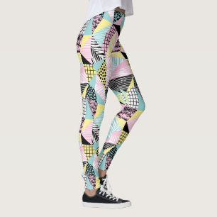 Legging Caneleiras abstratas do teste padrão