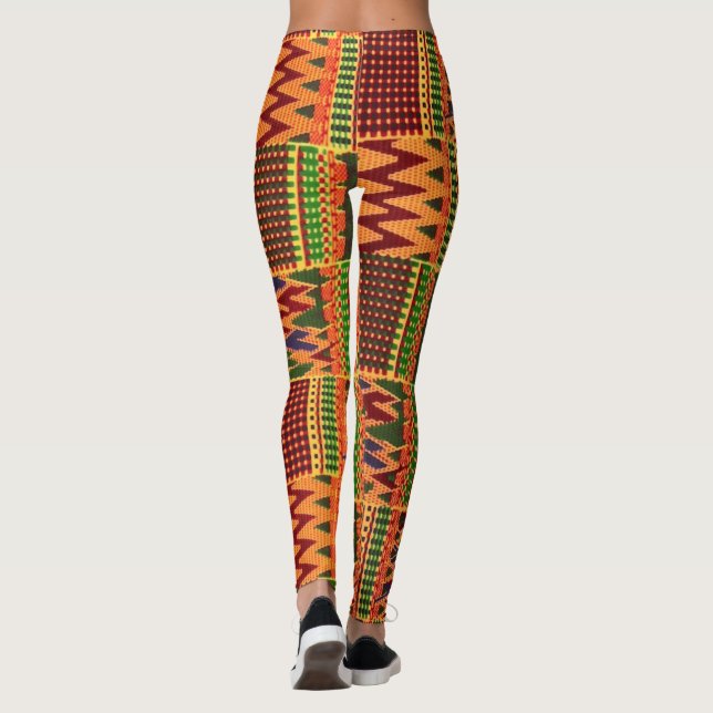 Legging Caneleiras africanas do orgulho (Verso)