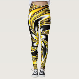 Legging Caneleiras amarelas e pretas de Aziza